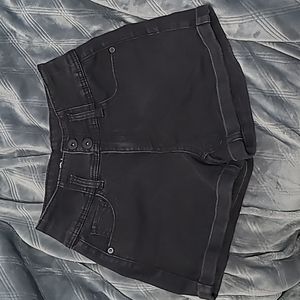 🟣 Black Denim Shorts